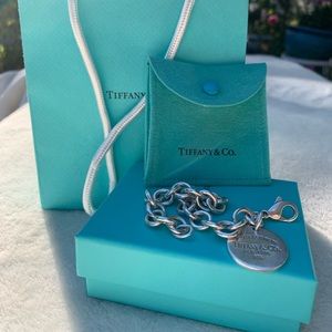 Tiffany Retired Round Tag Bracelet 7.5”